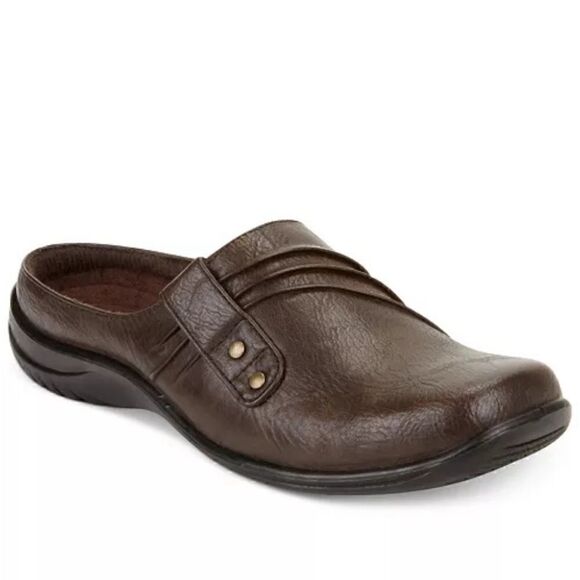 Easy Street Holly Comfort Mules Brown Wide, slip on , shoes 7.5WW - Picture 1 of 12